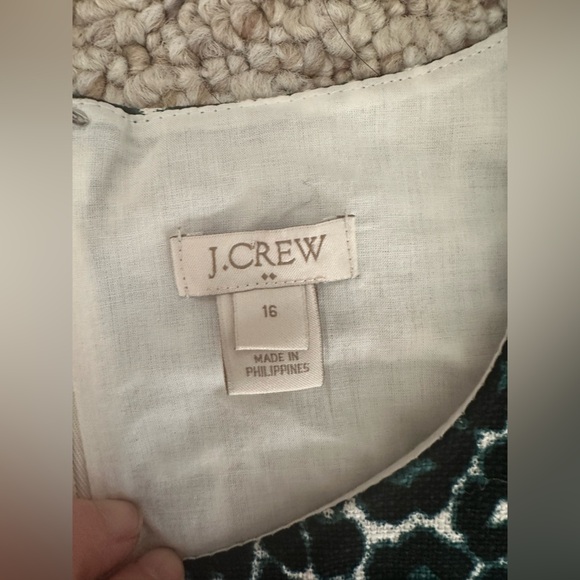 J. Crew Black and White Sheath Midi Dress size 16 - Picture 5 of 9